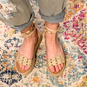 VICI gold studded platform sandal